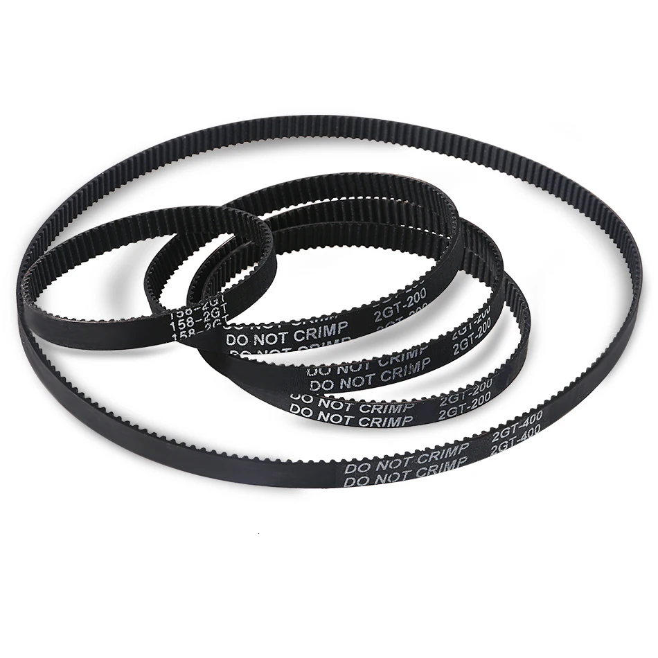 GT2 Closed Loop Timing Belt Rubber 2GT Belt 6mm 3D Printers Parts 110 112 122 158 200 280 300 400 610 852 mm Synchronous Belts