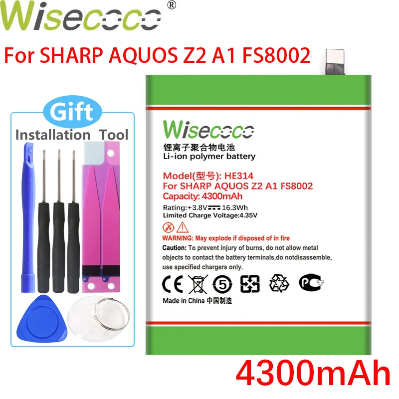 Аккумулятор WISECOCO HE314 для SHARP AQUOS Z2 A1 FS8002 4300 мАч в наличии телефона | Мобильные