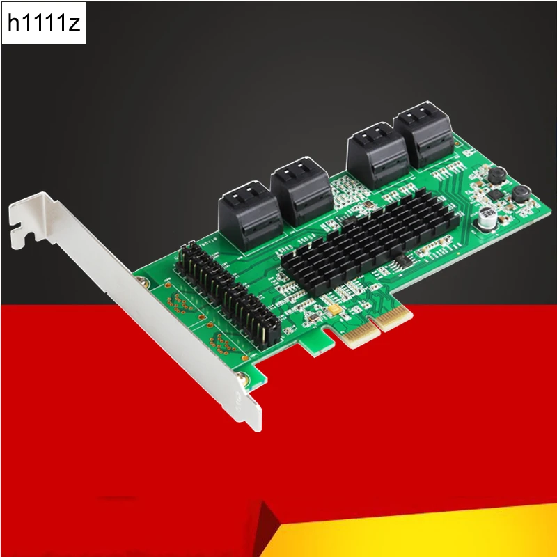 BTBcoin добавить на карту PCI-E/PCIE SATA 3 PCI Express SATA контроллер/карта PCIE к SATA расширитель 8 портов SSD SATA3 адаптер