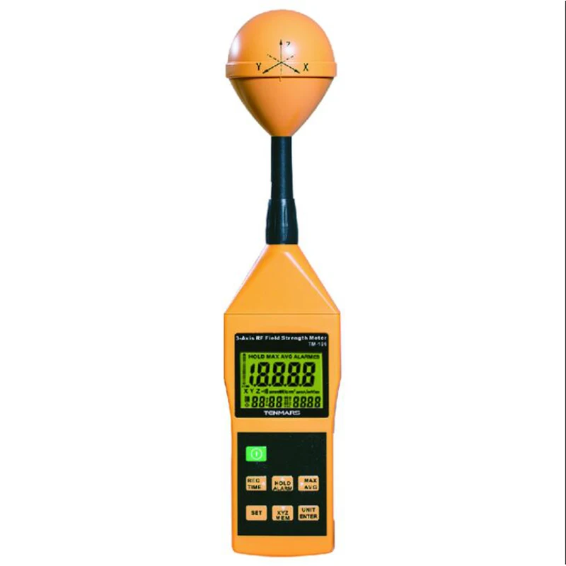 TENMARS TM-196 3-Axis RF измеритель напряженности поля используется для измерения и