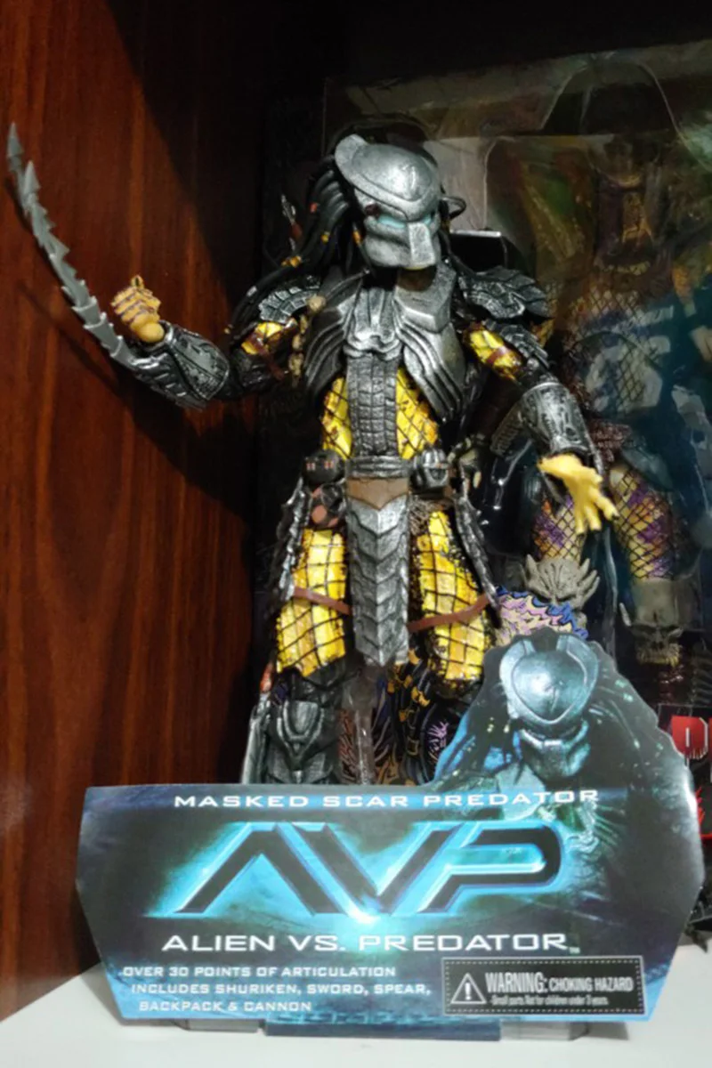 NECA AVP Scar Predator フィギュア NECA MASKED SCAR PREDATOR AvP Action Figure Toy Review - YouTube