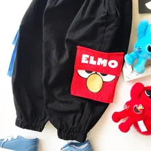 Book Moe than Home mai dondon; коллекция года; сезон осень; повседневные брюки с большим карманом для мужчин и женщин и детей в стиле «Улица Сезам»; Mdd007