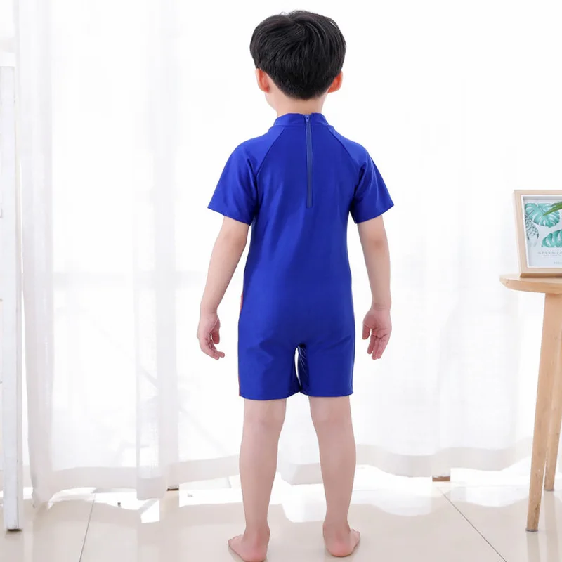 Boy One Piece Swimsuit Spider Man Swimwear Cartoon Bathing Suit Batman Swimming Boys Captain America Kids Sport Baby Beachwear
