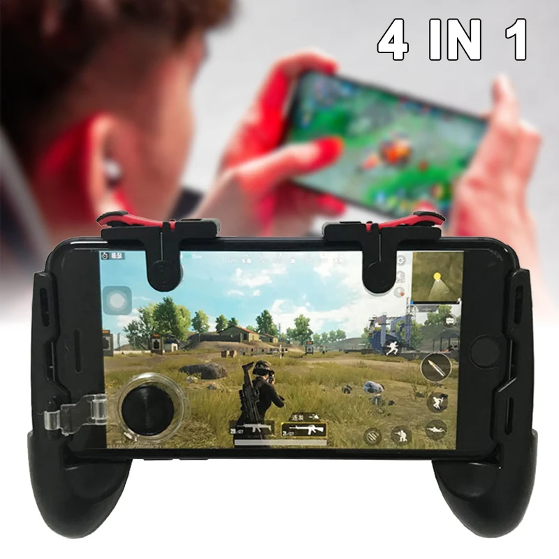 4 в 1 контроллер мобильный игровой курок Fire V6.0 L1R1 кнопка+ игровой коврик для PUBG мобильный игровой огонь Кнопка Aim ключ смартфон