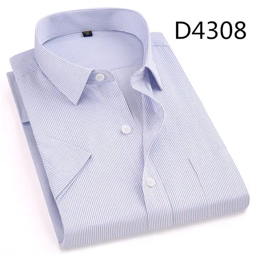 D4308 DAVYDAISY, Новое поступление, летняя мужская рубашка с коротким рукавом, клетчатая, в полоску, модная, для работы, повседневная, мужская, официальная рубашка, DS227 - Цвет: D4308