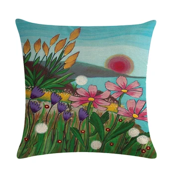 

Cute Pillow Covers For Home Cartoon Rural Series Pillow Case Car Home Office Sofa Decorative Cushion Cover 45x45 Pillowcases