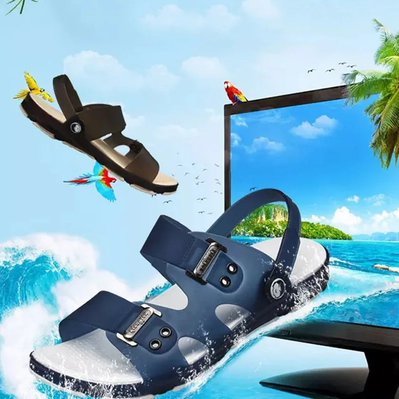 

Men Casual Sandals Anti-slip Wear-resistant Fast Dry Breathable Shoes for Summer H66