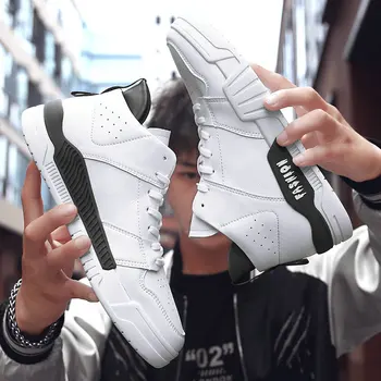 

2019 New Hot Men LightWeight Running Shoes Breathable hight-top Comfortable Male Outdoor Walking Footwear Sneakers E32-51