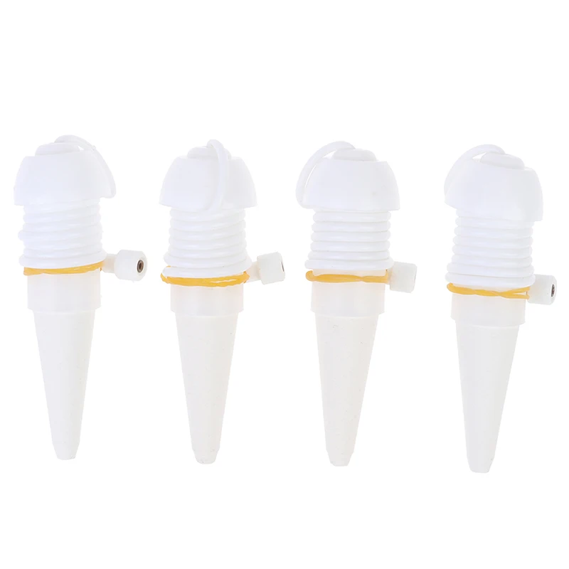 4Pcs Ceramic Self Watering Spikes Automatic Plants Drip Irrigation Water Stakes For Indoor Outdoor Garden Watering System