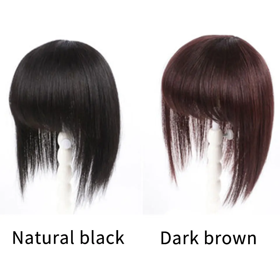 Najtaniej HOUYAN długie włosy ludzkie grzywka klip w ludzkie klipsy do przedłużania włosów w prosto Remy naturalne włosy Fringe 100% dziewicze produkty do włosów