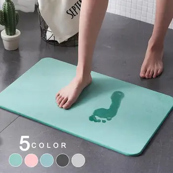

30x30cm Diatomaceous Absorbent Fast Drying Bathroom Floor Rug Shower Bath Mat