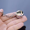 Piano Keychain Music Instruments Cleft Picture Glass Ball Key Chains Guitar Clarinet Flute Violin Pendant Keyring Dropshipping ► Photo 2/4