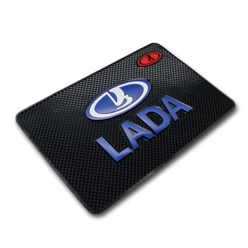 Car Logo Anti Slip Mat Phone Holder Non-Slip non slip Pad for lada VESTA niva kalina priora granta largus Interior Acces |