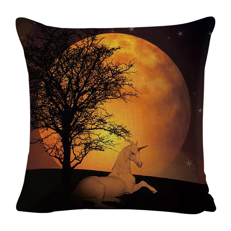 Аниме Единорог подушка автомобиль Рождественский Чехол на подушку наволочка дом, автомобиль, диван декоративная наволочка - Цвет: A23