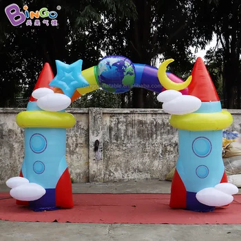 

Exquisite Craft 4x3 meters inflatable aerospace arch for decoration / aerospace archway balloon toys