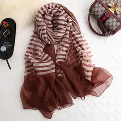 Китай высокого качества шелк 2019 четыре сезона женские популярные модные шарфы Защита от солнца на пляже печати шали женские красивые