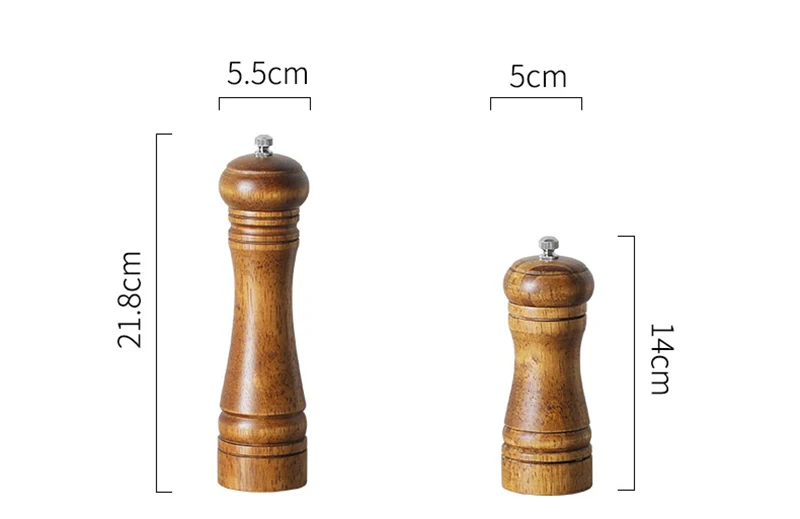 Quality Wood Manual Mills Creative Eco-friendly Multi-function Adjustable Pepper Salt Herb Spice Grinder Kitchen Cooking Tools