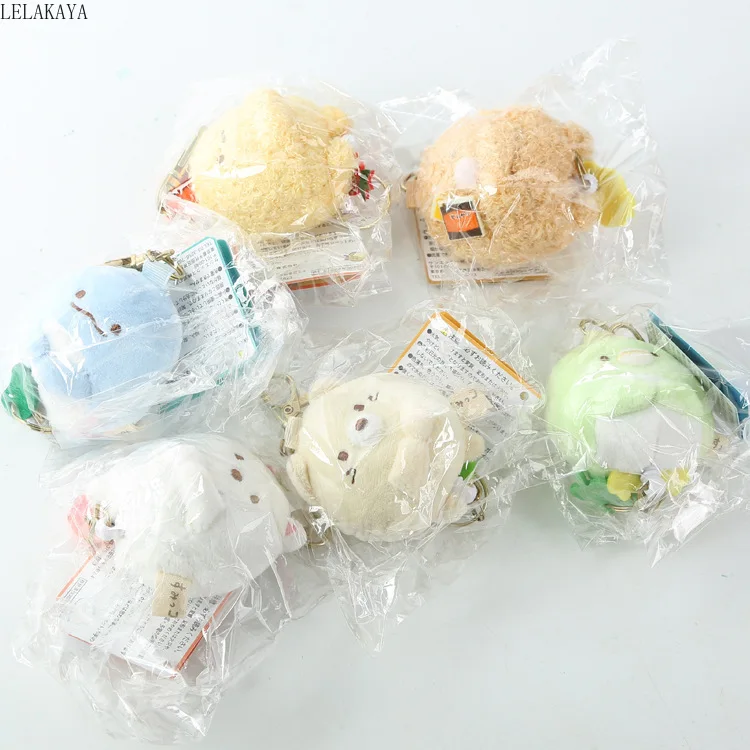 Kawaii аниме Сумико гураши плюшевые игрушки угловой био Животные Мультфильм Креативный брелок сумка с подвесками Рождественский шнурок для ключей кольцо с орнаментом