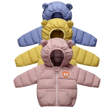 

Winter kids coat boys and girls down jacket boys fashion clothing boys warm baby children bear print hooded jacket clothes