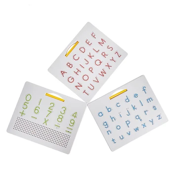 

Magnetic Drawing Board Pad Toy Bead Magnet Stylus Pen Alphabet Numbers Writing Tablet Board Learning Educational Kid Toy