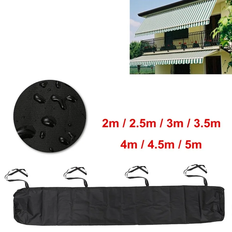 Yard Garden Shelter Rain Weather Cover Patio Awning Winter Storage Bag Protector Sun Canopy Black
