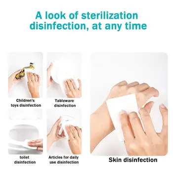 

Hot 10 Sheets/Pack Disposable Disinfection Antibacterial Alcohol Wet Wipes Tissue