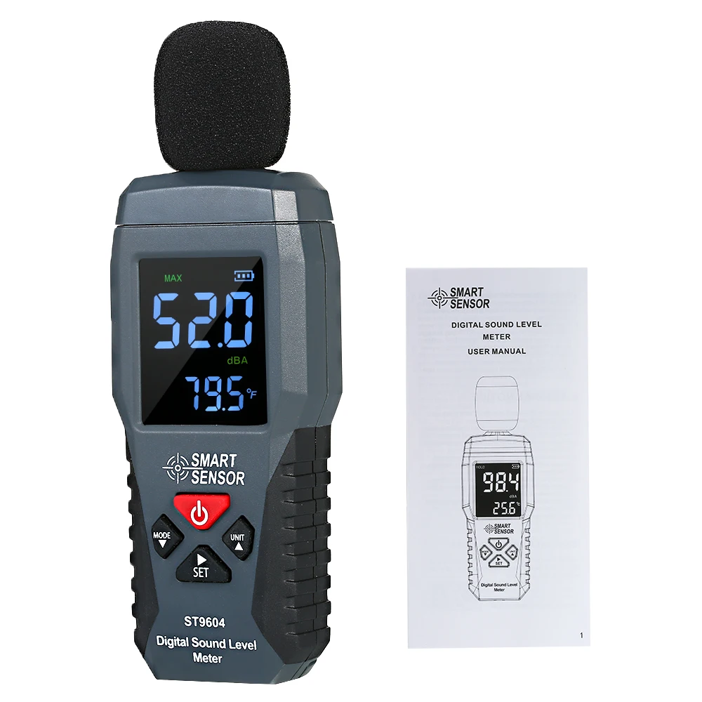 Умный датчик 30-130dBA измеритель уровня звука ЖК-дисплей Snometer измеритель шума цифровой прибор для измерения шума децибел Тестер