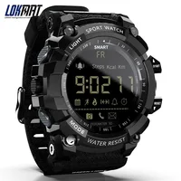 Lokmat MK16 Bluetooth Smartwatch Digitale Klok Stappenteller Sport Smart Horloge Mannen Activiteit Fitness Tracker IP67 Waterdichte Horloges