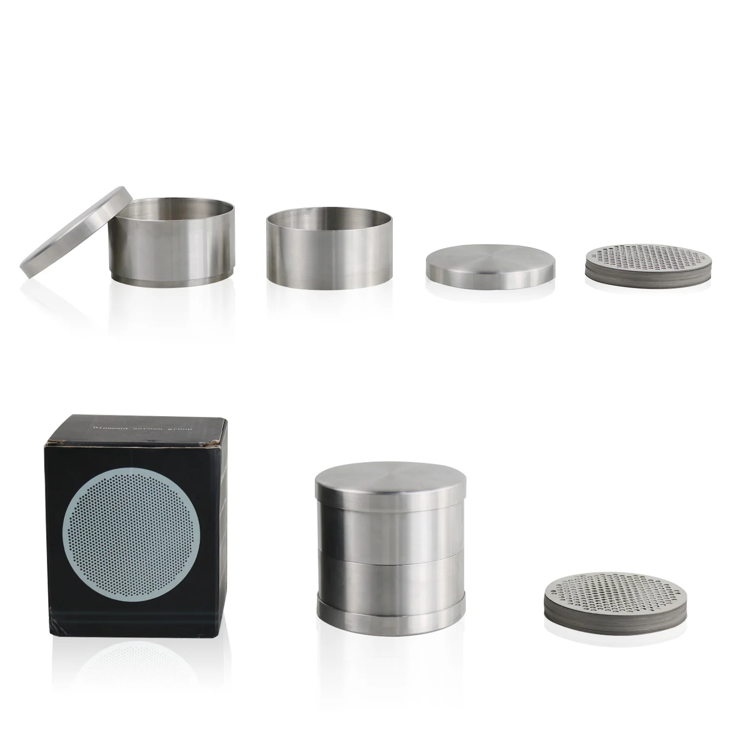 다이아몬드 분류 체 세트 두께 0.15MM 65MM/80MM, 보석, 진주 등의 정확한 분류를 위해.