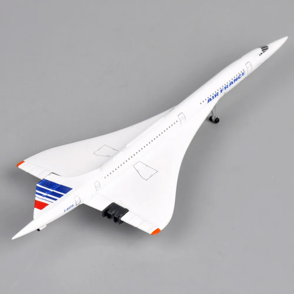 US 1/400 Concorde Airplane Model Air France 1976-2003 Aircraft Toy Diecast Gift 