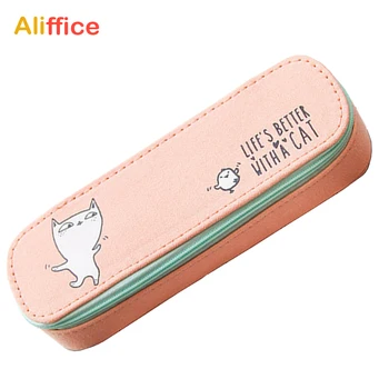 

Pencil Case High Capacity Cute Pouch Stationery Organizer Multifunction Cosmetic Makeup Bag Zipper School Office Supplies