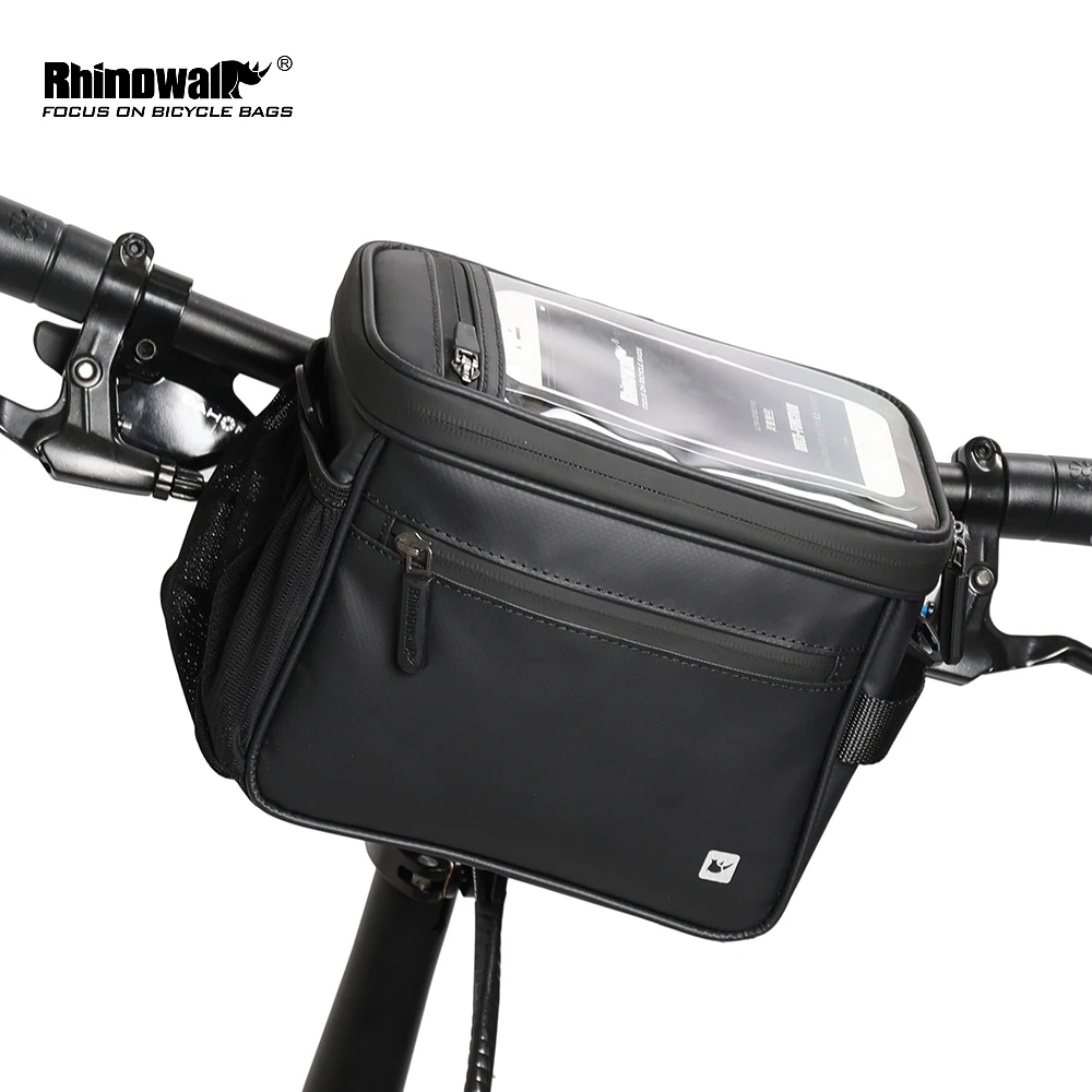 Excellent Rhinowalk Bicycle Handlebar Front Tube Bag Touch Screen Multifunction Shoulder Bag Phone Camera GPS Container Pouch 1