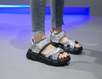

Summer Sandals Women Vacation Beach Platform Shoes Rome Shoes Woman Sexy Open Toe Sandal Ladies Flat Sport Sandals Zapatos Mujer
