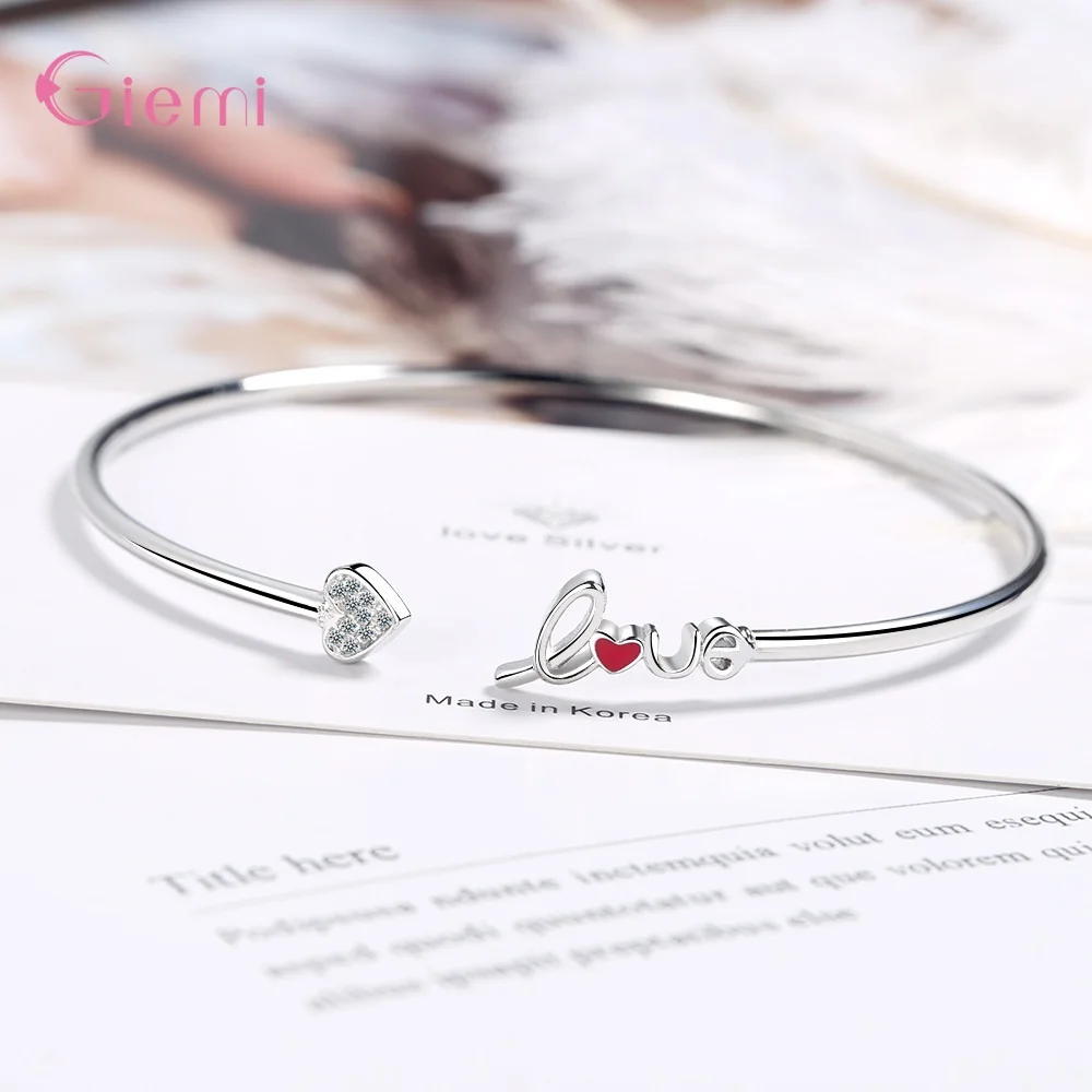 Butterfly Dragonfly Heart Charm Bangles 925 Sterling Silver Bracelets For Women Crystal Cuff Bracelet Zircon Jewelry Butterfly Dragonfly Heart Charm Bangles 925 Sterling Silver Bracelets For Women Crystal Cuff Bracelet Zircon Jewelry
