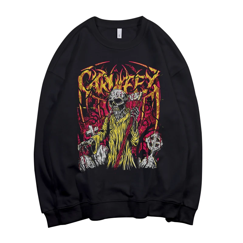 Carnifex С группой в жанре дэткор унисекс вырез лодочкой хлопок Свитшот Азиатский размер - Цвет: style5