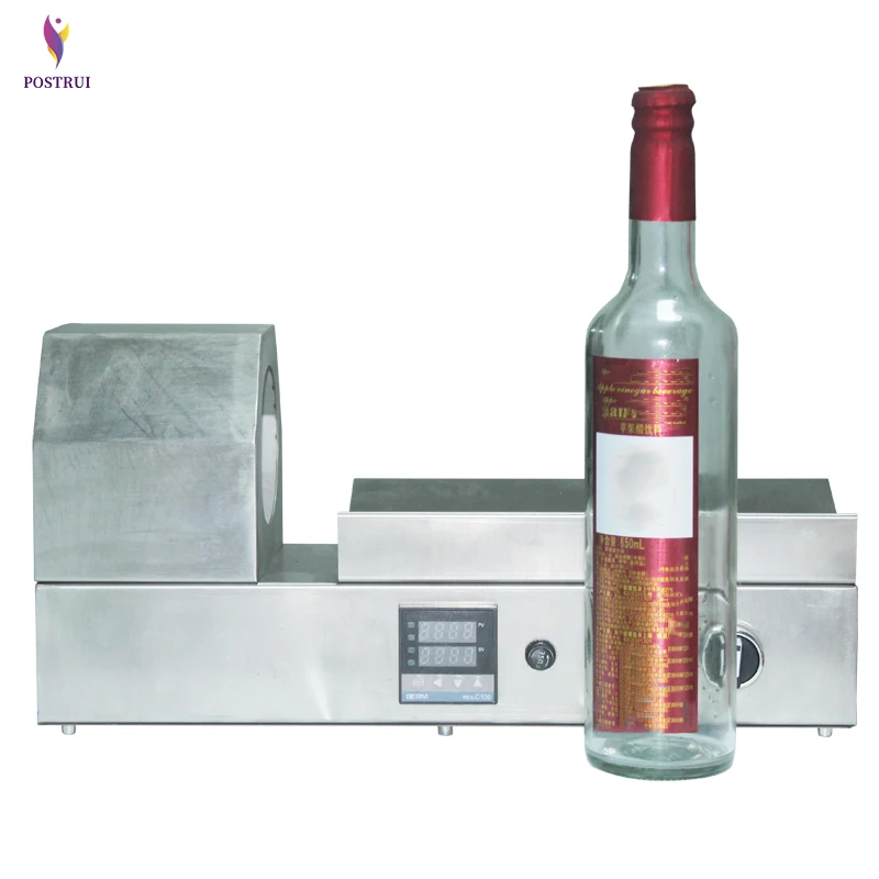 

PVC tube shrinking machine bottle lid sleeve shrinking machine wine bottle cap capping shrinking tool equipment PVC PP POF film