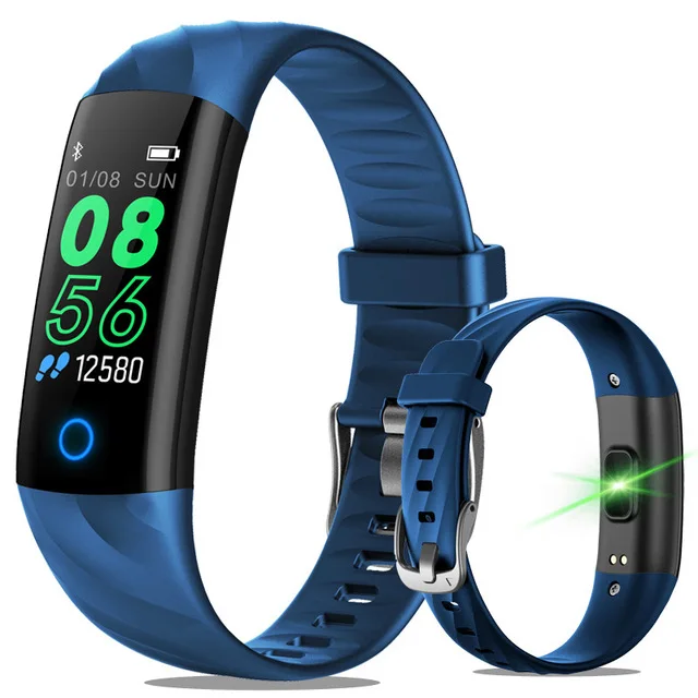 LIGE Neue смарт-Браслет фитнес-браслет Farbe-bildschirm IP67 Wasserdichte blupdruck Sauerstoff Monitor Herzfrequenz Sport Uhren - Цвет: Blue