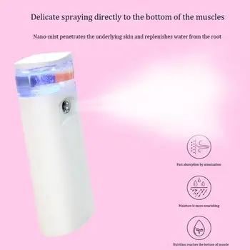 

Portable USB Face Spray Bottle Nano Mister Facial Steamer Ultrasonic Face Sprayer Cold Beauty Hydrating Facial Steamer Tools