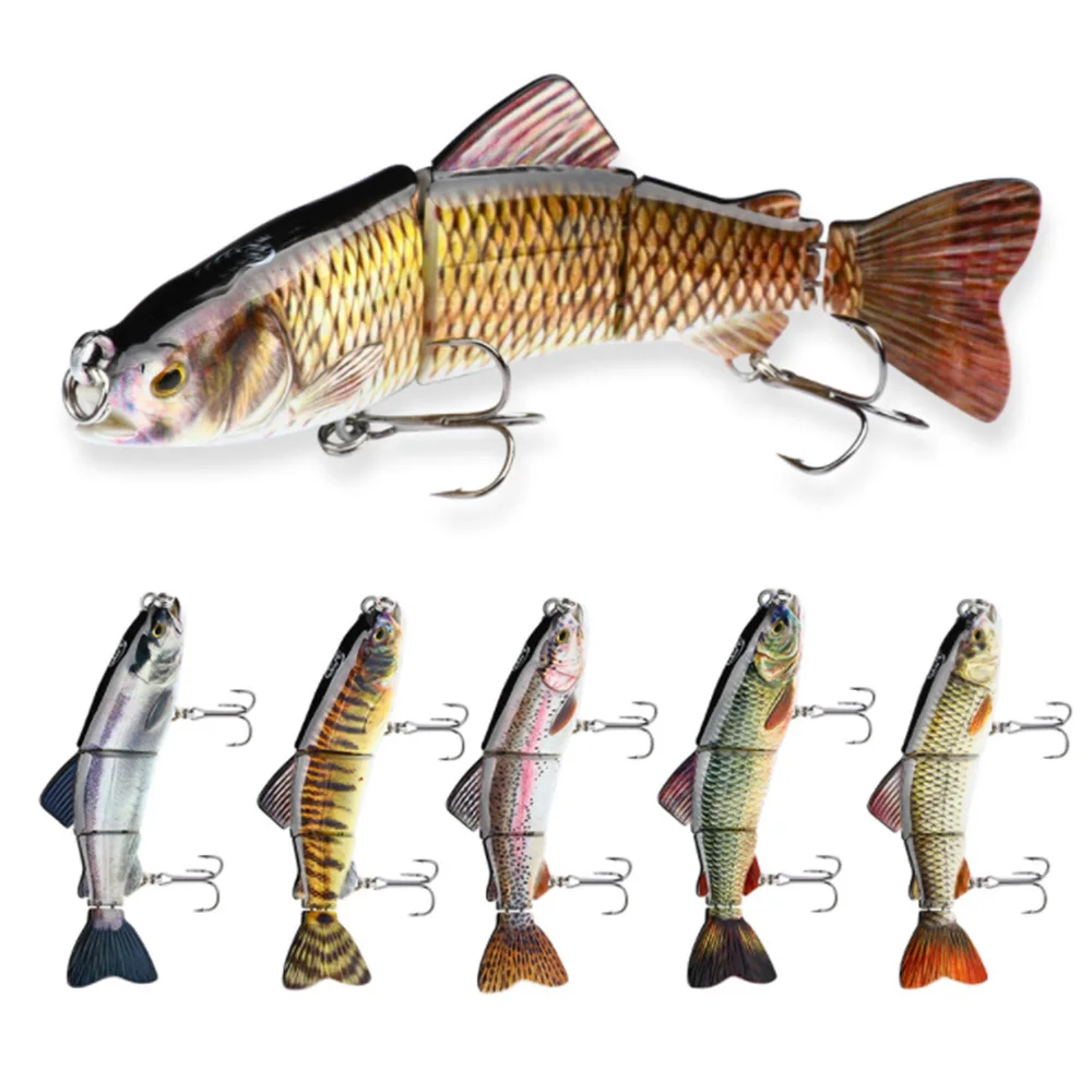 

Big Size Swimbait Lifelike Multi Jointed Fishing Lure 6# Hook 16cm 42g Pike Muskie Fish Lure Sea Fishing Bait