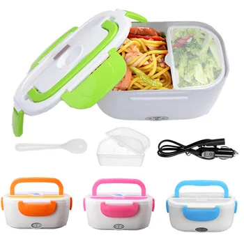 

12V Car Heating Lunch Box electric rice cooker Food Heater Portable Bento Box Office Home Food Warmer with Removable Container