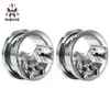 KUBOOZ Screw Ear Gauges Stretcher Piercing Ring Tunnels Expander Plugs Stainless Steel Dinosaur Earrings Fashion Body Jewelry ► Photo 2/6