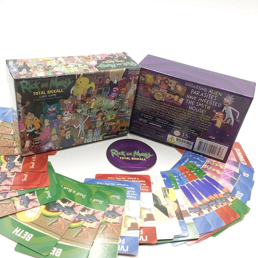 Рик и Морти игра всего Rickall карты игры коллекция карт Рик и Морти Yuego для развлечения с коробкой