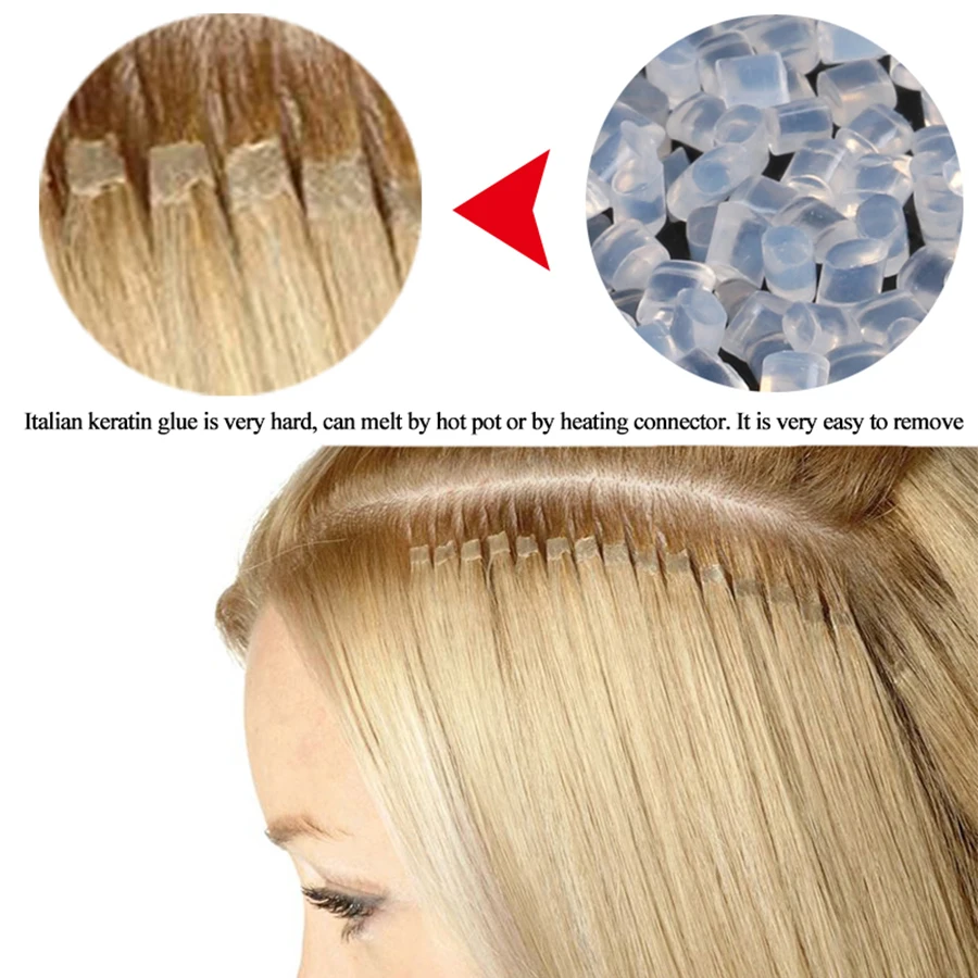 Alileader Hot Selling ITALIAN Keratin Glue For Hair Extensions 20/50/100G Keratin Glue Granule White Brown Hair Extension Tools
