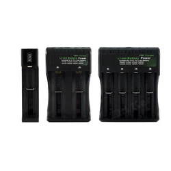 1/2/4 slot 18650 26650 carregador de bateria led inteligente carregamento rápido usb recarregável carregador de bateria de lítio doca estação berço
