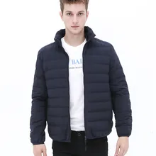 Пуховики, мужские короткие приталенные пальто со стоячим воротником, Мужская зимняя верхняя одежда, теплые парки, повседневная куртка, Мужская одежда