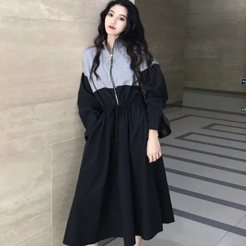 Yamamoto-стиль Yohji Yamamoto Французский Ретро Hong Kong вкус средней длины платье женское осень и зима элегантный Platycodon Gra