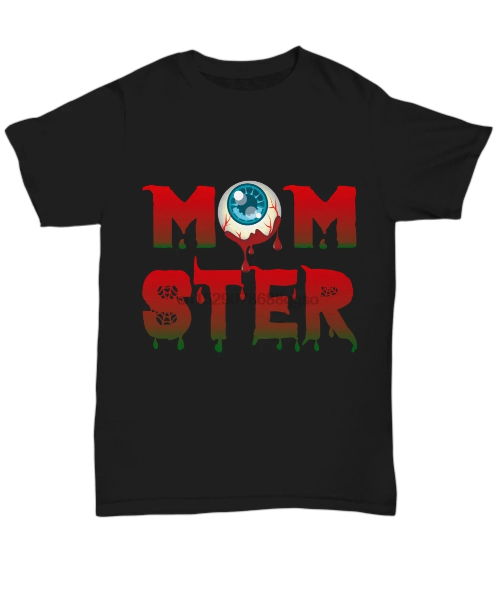 

Momster Halloween Mom T Shirt For Women Funny Scary Monster Tee Gift For Mother Cool Casual pride t shirt men Unisex Fashion