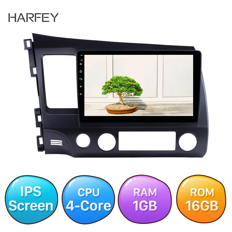 Автомобильный мультимедийный плеер Harfey 10 1 дюйма 2Din Android 8 радио IPS сенсорный экран