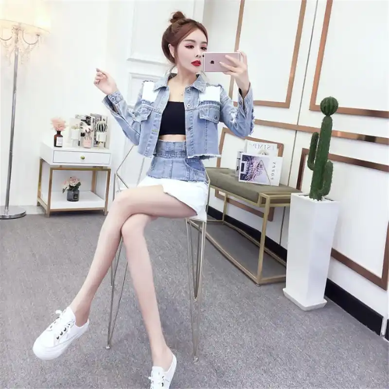 denim jacket club outfit