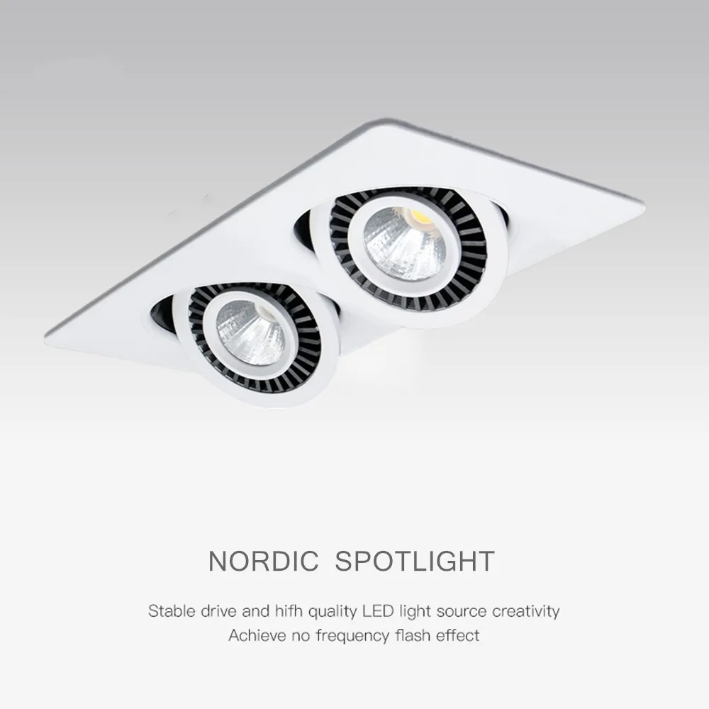 

Dimmable LED Downlight Spot light 24W 20W 10W 360 Degree Rotate Ceiling Downlight For Indoor Living Room LED Spot Lighting